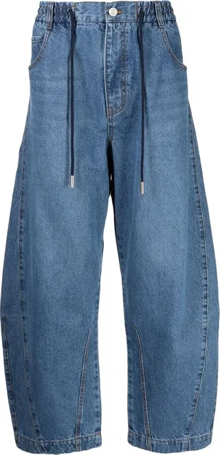 Long Dart wide-leg jeans