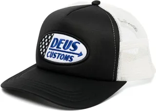 Flags logo-patch trucker cap