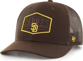 Men's '47 Brand Brown San Diego Padres Ridgeline Tonal Patch Trucker Adjustable Hat