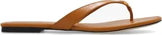 Tory Burch Capri Logo Plaque Thong Sandals