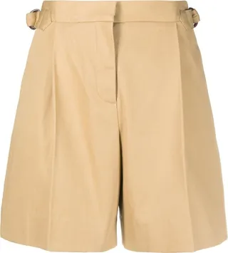 Side Buckle-Detail Shorts