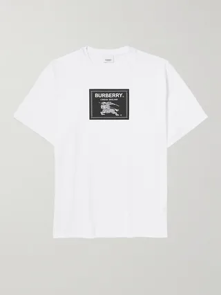 Logo-Appliquéd Stretch Cotton-Jersey T-Shirt