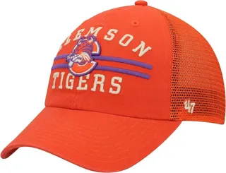 Men's '47 Brand Orange Clemson Tigers High Point Clean Up Trucker Snapback Hat