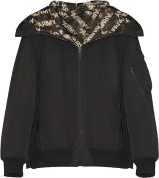 Reversible technical fabric bomber jacket