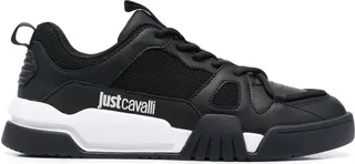 Logo-Print Panelled Low-Top Sneakers