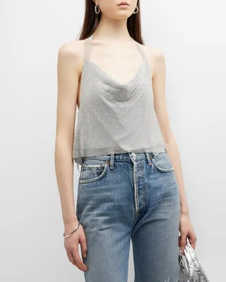 Tesia Rhinestone Halter Top