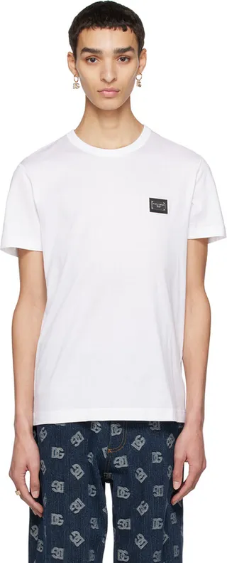 Dolce & Gabbana White Crewneck T-Shirt