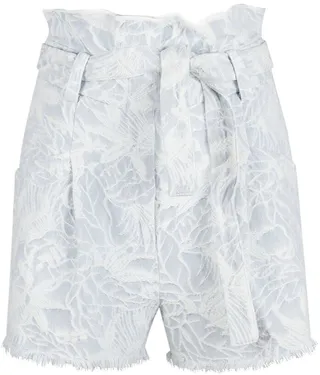Iro Ena Belted Washed Denim Shorts