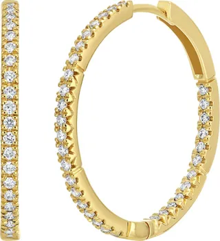 Inside Out Diamond Hoop Earrings