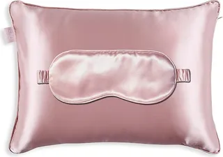 Beauty To Go! 2-Piece Silk Travel-Size Pillow & Sleep Mask Set