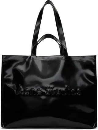 Acne Studios Black Embossed Tote