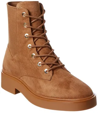 Stuart Weitzman Henley Suede Combat Boot