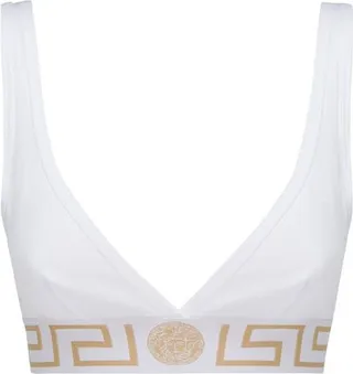 Versace Medusa Band V-Neck Bra