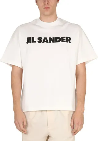 Jil Sander Logo Printed Crewneck T-Shirt