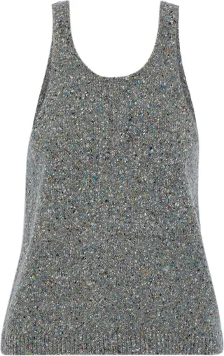 Donegal wool-blend tank