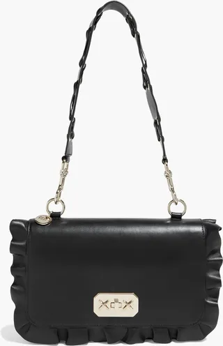 Rock Ruffle leather shoulder bag
