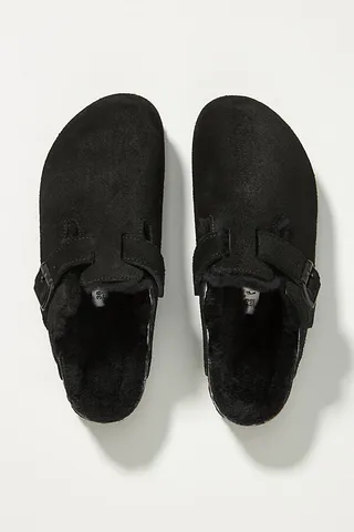 Birkenstock Boston Shearling Clogs Grey