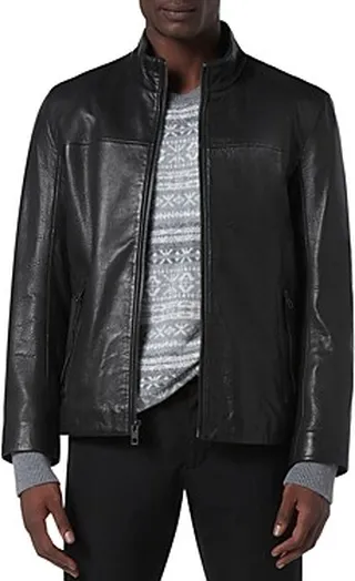 Andrew Marc Sallinger Leather Racer Jacket
