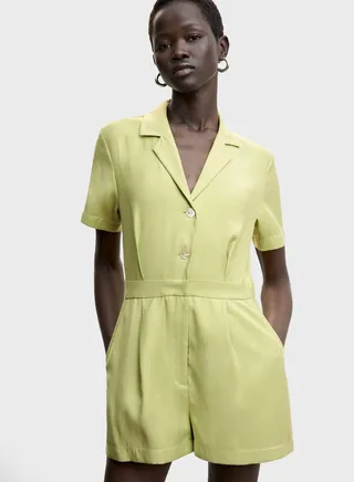 Button Detail Playsuit