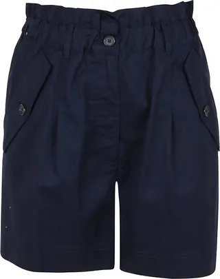 Kenzo High-Waisted Elastic Waist Shorts