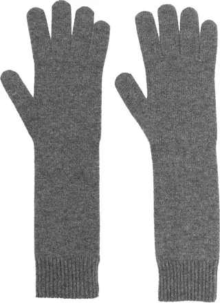 Logo-Patch Knitted Gloves