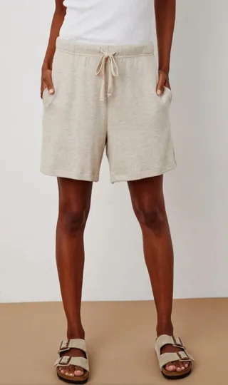 Janey Drawstring Short in Oatmeal