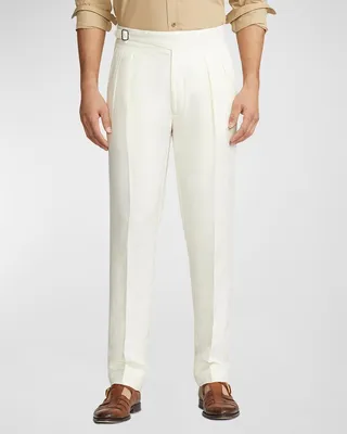 Men's Luxe Tussah Silk and Linen Trousers