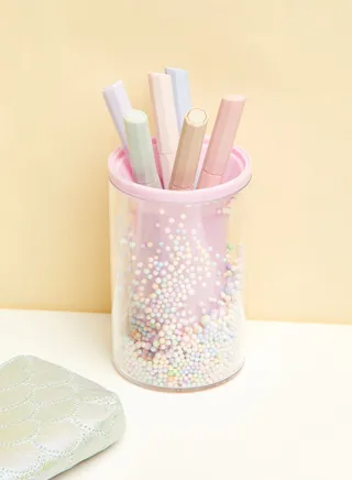Pink Stationery Storage Holder