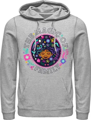 Men's Encanto Mirabel The Magic of Family Circle Pull Over Hoodie - Athletic Heather - Large