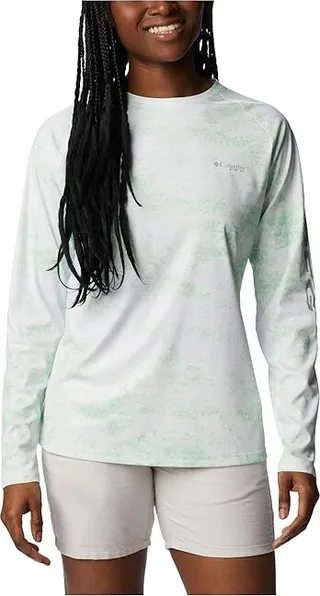 Columbia Printed Tidal Deflector Long Sleeve (Key West PFG Camo) Women's Clothing