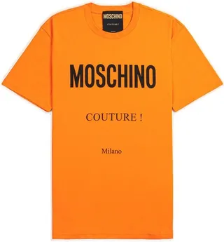 Moschino Logo Printed Crewneck T-Shirt