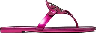 Miller Patent Leather Thong Sandals