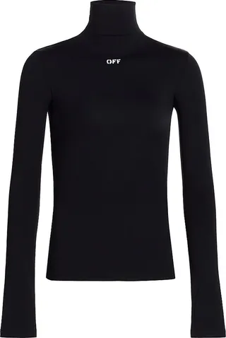 Stamp Logo Second Skin Turtleneck