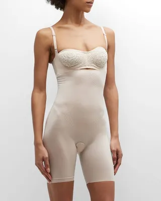 Thinstincts® 2.0 Open-Bust Mid-Thigh Bodysuit