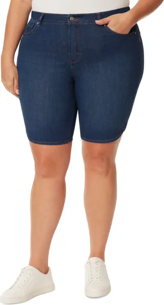 Gloria Vanderbilt Plus Size Amanda Bermuda Denim Shorts