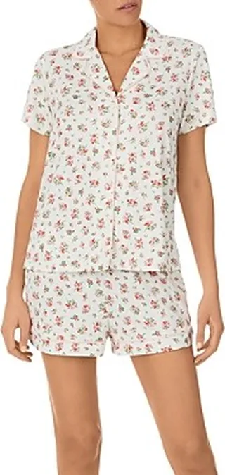 kate spade new york Floral Print Short Pajama Set