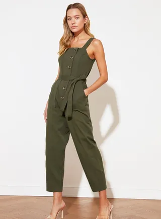 Wide Leg Knitted Jumpsuit