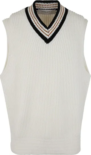 Journey M`s College Knit Cotton V Neck Vest
