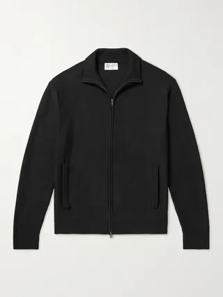 Wool Zip-Up Sweater