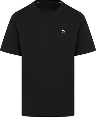 Marine Serre Logo-Embroidered Crewneck T-Shirt