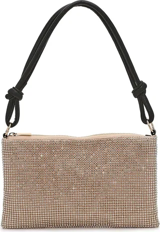 Mix No. 6 Crystal Mesh Shoulder Bag