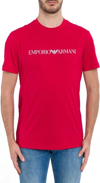 Emporio Armani Logo Print Crewneck T-Shirt
