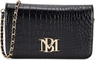 Croc-Embossed Shoulder Bag