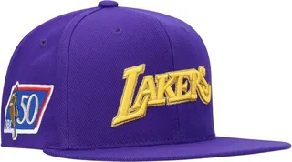 Men's Purple Los Angeles Lakers 50th Anniversary Snapback Hat