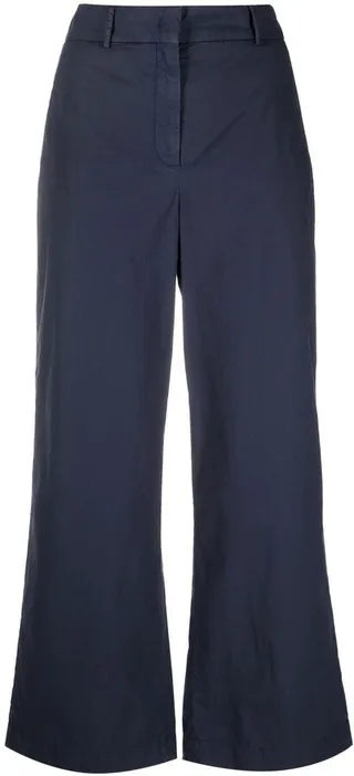 Four-Pocket Cotton Cropped Trousers