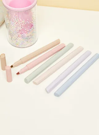 Set Of 6 Highlighter Pens