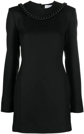 Chain-Detail Mini Dress