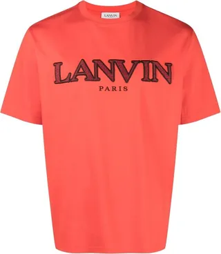 raised-logo cotton T-shirt