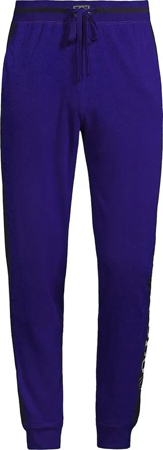 Striped Cotton-Blend Jogger Pajama Pants