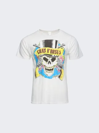 Guns N' Roses Destroyed T-Shirt Off White